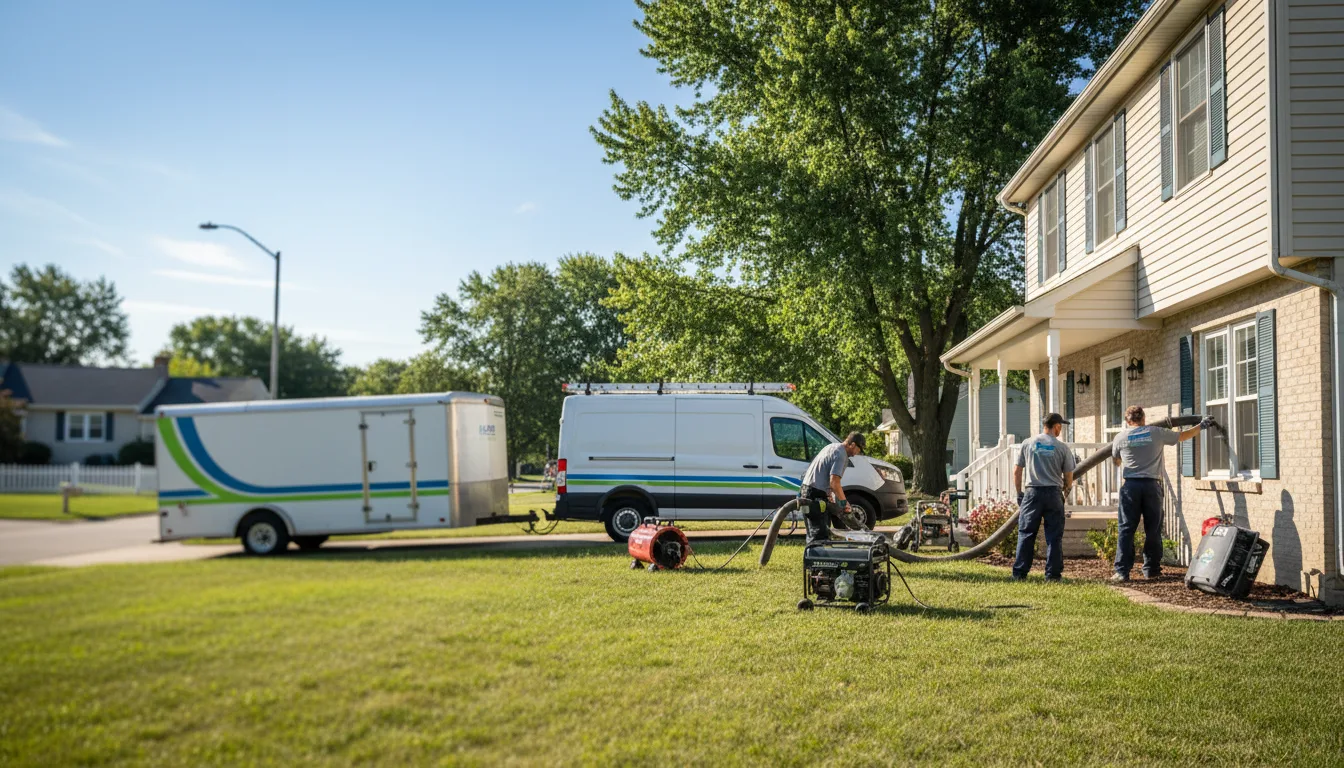 Flooded Basement Restoration And Cleanup With Repair in Dorchester, WI near me